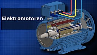 Wie Elektromotoren funktionieren Drehstrommotoren Dreiphasen Wechselstrommotor Induktionsmotor [upl. by Brock]