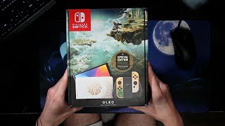 ASMR  Unboxing Nintendo Switch Special Edition The Legend of Zelda Tears of the Kingdom Console [upl. by Florida]