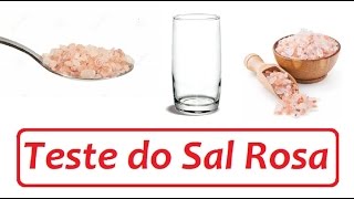 Cuidado  Teste o Sal Rosa do Himalaia para saber se é verdadeiro ou falso [upl. by Aniger344]