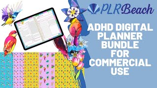 ADHD Digital Planner  Commercial Use Digital Planner Template [upl. by Anelrad804]