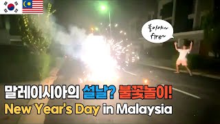 Eng Sub CNY in Malaysia Fireworks🔥  말레이시아에서 보내는 설날 feat 불꽃놀이  🇰🇷Korea 🇲🇾Malaysia [upl. by Dragone]