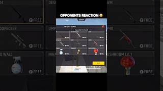 Opponents Reaction ☠️ shorts trending freefire [upl. by Pirali]