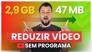 INCRÍVEL ✅ COMO DIMINUIR o TAMANHO de um video SEM PERDER QUALIDADE [upl. by Ateekram]