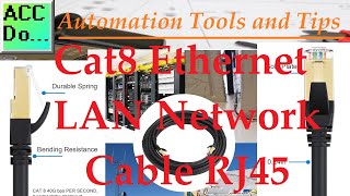 Automation Tools  Cat8 Ethernet LAN Network Cable RJ45 [upl. by Krantz393]