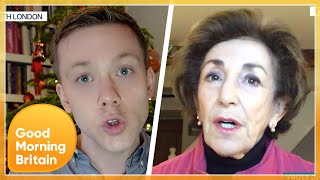 Edwina Currie Clashes With Owen Jones In Heated Boris Johnson Resign Debate  GMB [upl. by Eentihw]