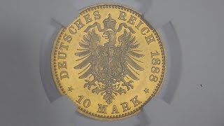 Goldmünzen beim Grading  Krügerrand und Kaiserreich Gold Raritäten unter der Lupe [upl. by Madelaine]