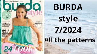 Burda 72024 full review NEW Burda Style All the patterns burdastyle sewingmagazine newburda [upl. by Sirej]