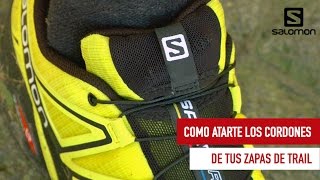 Como atarse con seguridad los cordones de unas zapatillas de trail [upl. by Eilata]