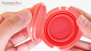 TESTERKOREA THE FACE SHOP Hydro Cushion Blush 8g 03coral [upl. by Ellimahs]