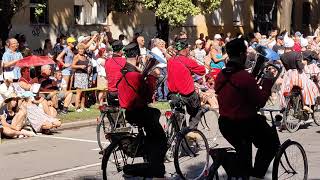 Debreceni Virágkarnevál 2019 Bicycle Showband Crescendo Nederland Hollandia 4K [upl. by Turmel]