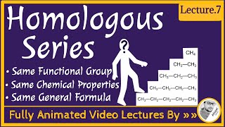 Homologous Series  Characteristics  Same Functional Group  Lecture7  Organic Chemistry [upl. by Akemahs]