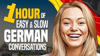 Learn GERMAN A 1HOUR Beginner Conversation Course for daily life  OUINOcom [upl. by Fae]