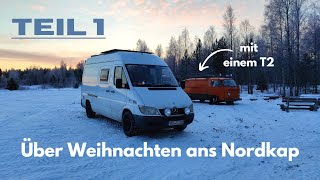 Im Winter mit dem Camper ans Nordkap  Teil 1 [upl. by Franckot]