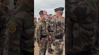 La cérémonie de remise des calots 🫡 gendarmerie gendarme militaire bravo [upl. by Heimlich]