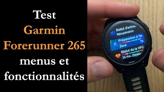 Test Garmin Forerunner 265  écran AMOLED sur une Forerunner [upl. by Novhaj]