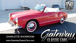 1969 Volkswagen Karmann Ghia Convertible Gateway Classic Cars CHA [upl. by Yadnus]