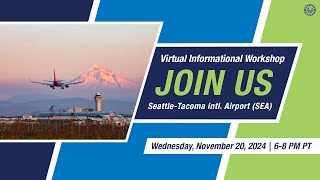 Puget Sound Area Airspace Public Information Workshop [upl. by Platus]