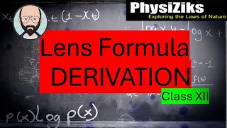 Lens Formula class 12 DerivationEasy Method [upl. by Yvonne349]