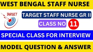 Model Question for West Bengal Staff Nurse  Staff Nurse exam preparation  All nursing exam [upl. by Erbe]