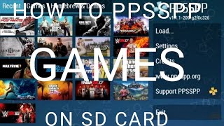 How to play psp games in SD card [upl. by Rakso83]