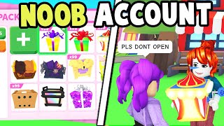 Noob Opens EVERY GIFT in Adopt Me [upl. by Ainitsirk698]