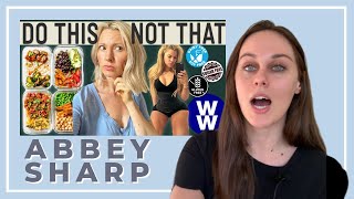 Weight Loss Coach Reacts to Abbey Sharps Weight Loss Tips [upl. by Sharos553]