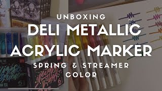 DELI METALLIC ACRYLIC MARKER [upl. by Thgiled974]