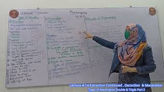 Lecture  14 Extraction Continued  Decoction amp Maceration Types of Maceration Double amp Triple Part [upl. by Lichtenfeld]