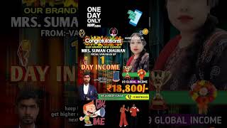 only one day income🤑🤑 shorts socialearn upit sandeep20 song music [upl. by Bouchard]