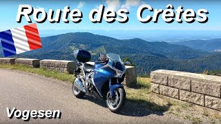 Route des Crêtes mit dem Motorrad Vogesen Elsass über den Le Grand Ballon [upl. by Fassold]