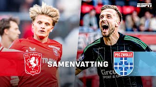 OVERIJSSELS ONDERONSJE EINDIGT IN VERHIT OPSTOOTJE 💥😳  Samenvatting FC Twente  PEC Zwolle [upl. by Casabonne244]