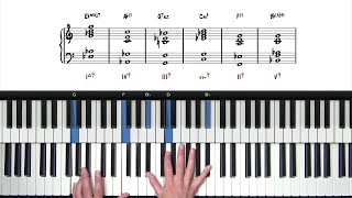 Jazz Piano Chords  The Most Beautiful Progression [upl. by Clare]