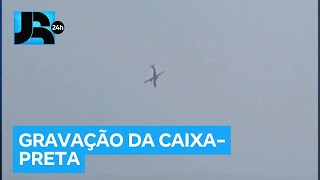 Gravação da caixapreta do avião da Voepass registrou últimos momentos antes do acidente [upl. by Ariaek]