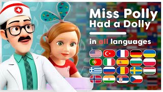 Miss Polly had a Dolly   Multilanguage  Languages for Kids  Hey Kids Worldwide [upl. by Reinaldos]