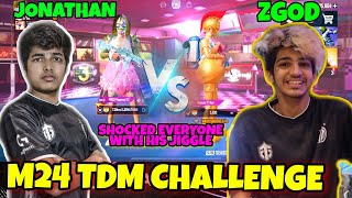 Jonathan Shocked Everyone with M24 TDM Skills 🤩 Jonathan Vs Zgod  1v1 TDM Challenge [upl. by Otokam34]