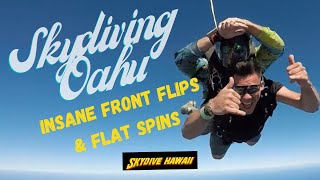 Insane Hawaiian Skydive  Front Flips amp Flat Spins [upl. by Tatianas]