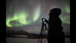 Northern lights real time video Abisko Swedish Lapland [upl. by Sofko]