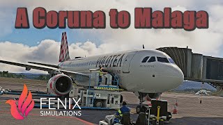 MSFS LIVE  A Coruna to Malaga  Fenix A320  Volotea OPS  GSX  VATSIM [upl. by Endo735]