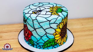 Stained Glass Cake Tutorial [upl. by Anniahs]