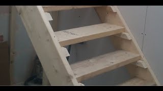 How to build Stairs Easy steps DIY staircase [upl. by Laekcim122]