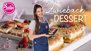 Zwieback Dessert  Etimek Tatlısı  Sallys Welt [upl. by Akinirt]