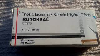 RUTOHEAL tablet RxTrypsin  Bromelain amp trihydrate use amp side effect [upl. by Neeli]