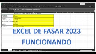 HOJA DE CALCULO FASAR 2023 PARA CUALQUIER LICITACION [upl. by Esmerolda]