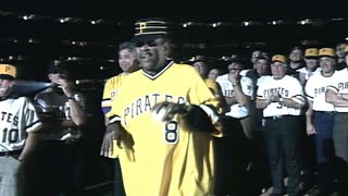 Stargell tosses final pitch at Three Rivers [upl. by Erdnael]