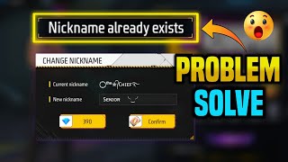 How To Fix Nickname Already Exists Problem 2023  Free Fire Name Already Exists Problem 😢 [upl. by Abana]