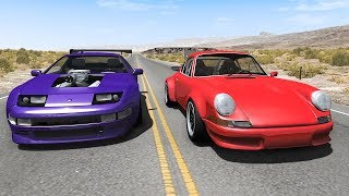 Street Race Crashes 19  BeamNG DRIVE  SmashChan [upl. by Alaehs843]