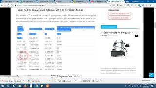 tablas de ISR mensual y anual en Contpaqi Nóminas [upl. by Marten]