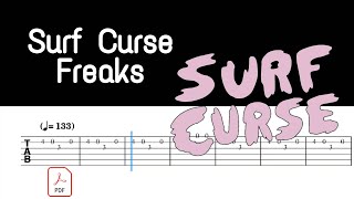 Freaks  Surf Curse  Easy Guitar Tabs [upl. by Ned]