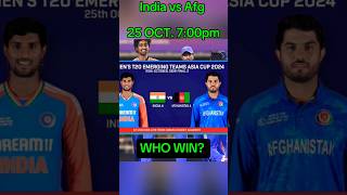 India vs Afghanistan  Mens T20 Emerging Asia Cup 2024  Semi Final [upl. by Rebeca]