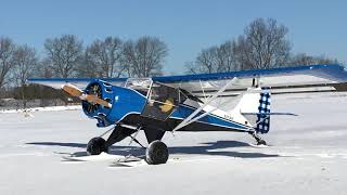 KitFox SS7 with Rotec Radial engine amp Summit Skis [upl. by Reade]